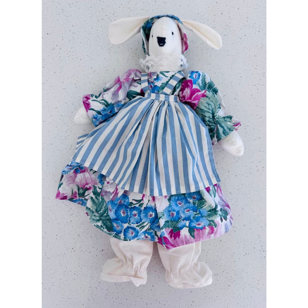 Hand Made Plush Bunny Rabbit Doll - Picture 3 of 3
